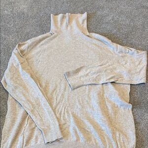 H&M Light Heather Gray Turtleneck Pullover